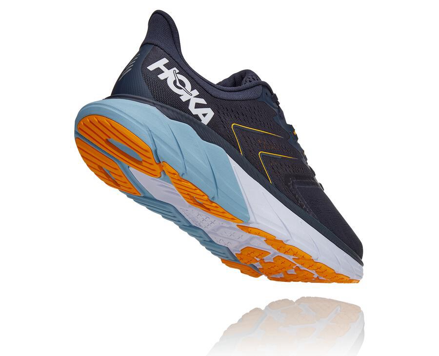 Hoka Australia One One Arahi 5 - Mens Walking Shoes Navy - TUNPM-2758